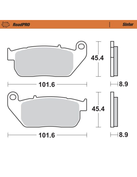 Plaquettes de frein MOTO MASTER métal fritté 410401 Road Pro Sinter
