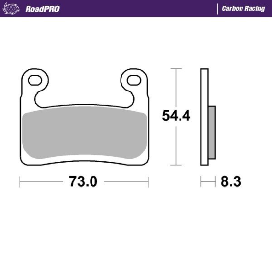 Plaquettes de frein MOTO MASTER 413506 Road Pro Carbone racing