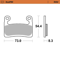 Plaquettes de frein MOTO MASTER métal fritté 413501 Road Pro Sinter