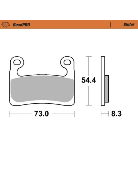 Plaquettes de frein MOTO MASTER métal fritté 413501 Road Pro Sinter