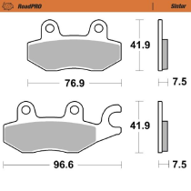 Plaquettes de frein MOTO MASTER métal fritté 413701 Road Pro Sinter