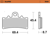 Plaquettes de frein MOTO MASTER métal fritté 413203 Road Pro Scooter