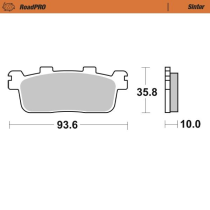 Plaquettes de frein MOTO MASTER métal fritté 413303 Road Pro Scooter