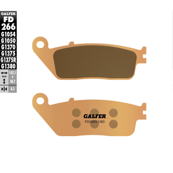 Plaquettes de frein GALFER - G1380 SINTER MAXI SCOOT FD266