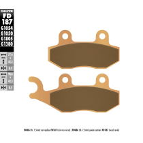 Plaquettes de frein GALFER - G1380 SINTER MAXI SCOOT FD187