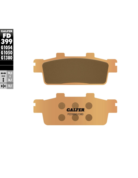 Plaquettes de frein GALFER - G1380 SINTER MAXI SCOOT FD399
