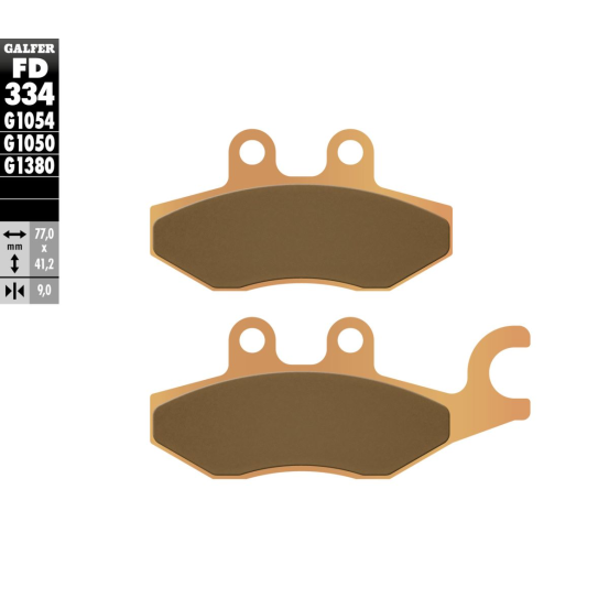 Plaquettes de frein GALFER - G1380 SINTER MAXI SCOOT FD334