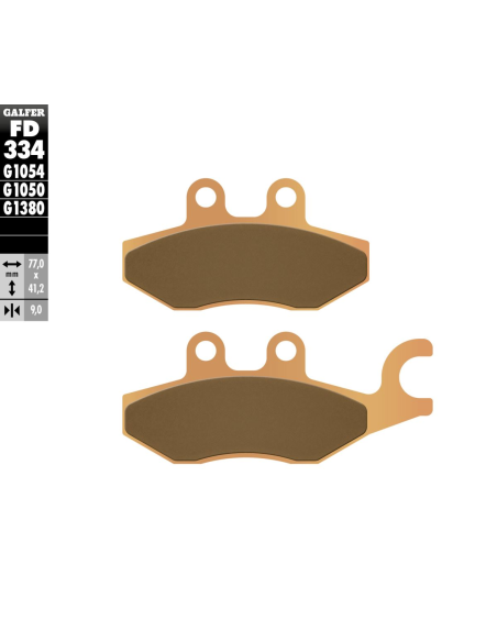 Plaquettes de frein GALFER - G1380 SINTER MAXI SCOOT FD334