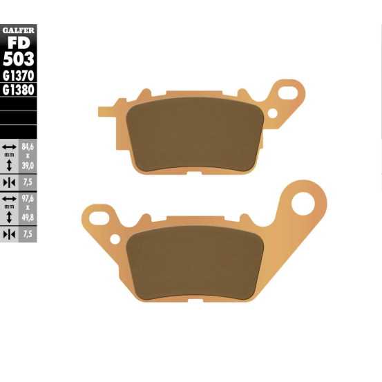 Plaquettes de frein GALFER - G1370 SINTER ROUTE FD503