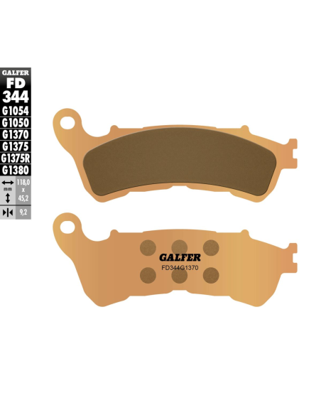 Plaquettes de frein GALFER - G1370 SINTER ROUTE FD344