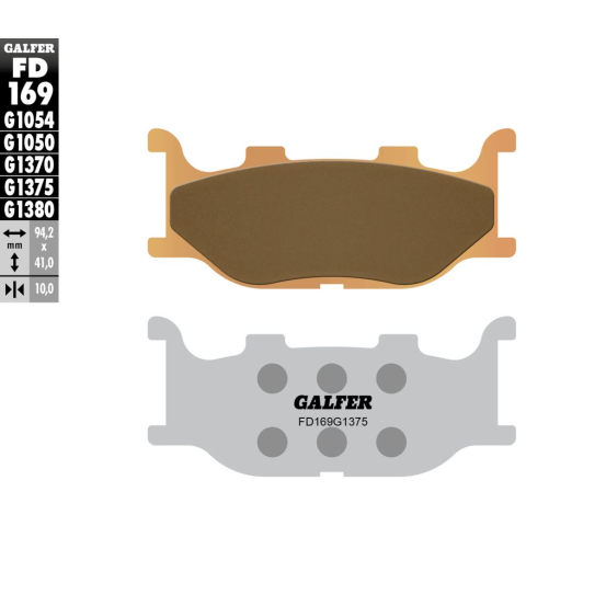 Plaquettes de frein GALFER - G1375 SINTER RACING FD169