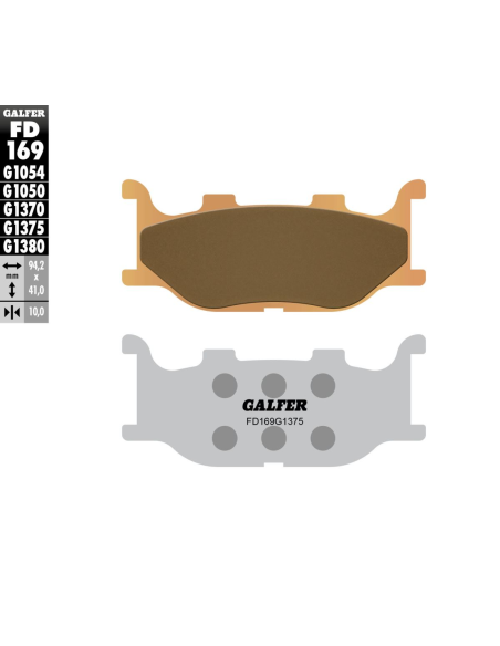 Plaquettes de frein GALFER - G1375 SINTER RACING FD169