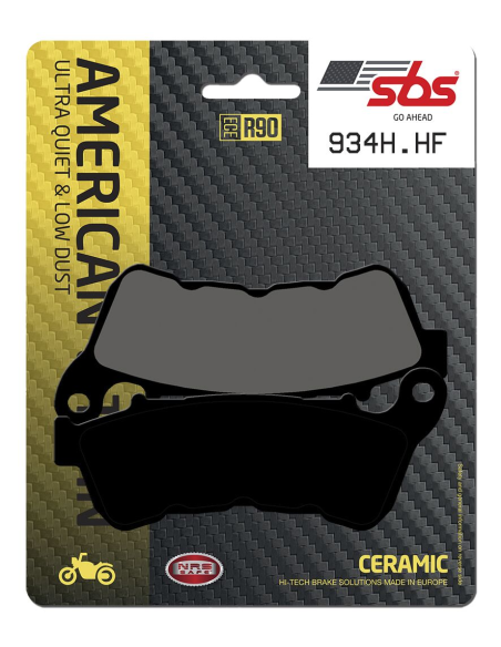 Plaquettes de frein Céramiques SBS - 934H.HF