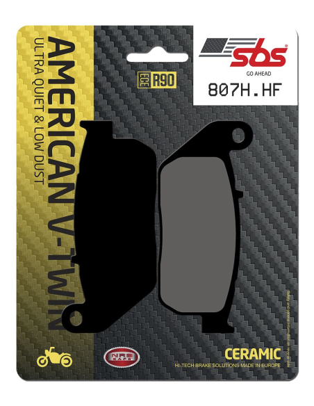 Plaquettes de frein Céramiques SBS - 807H.HF