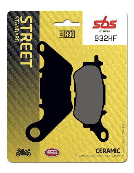 Plaquettes de frein Céramiques SBS - 932HF