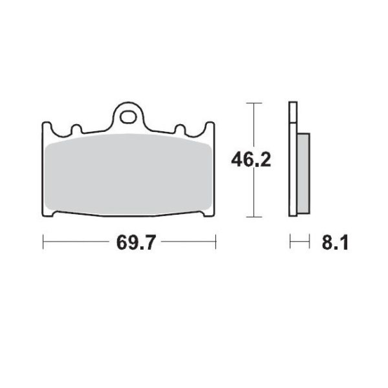Plaquettes de frein MOTO MASTER 402704 Road Pro Ceramic