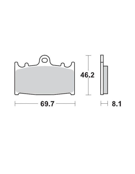 Plaquettes de frein MOTO MASTER 402704 Road Pro Ceramic