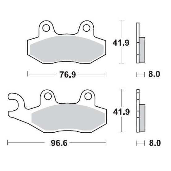 Plaquettes de frein MOTO MASTER 402904 Road Pro Ceramic
