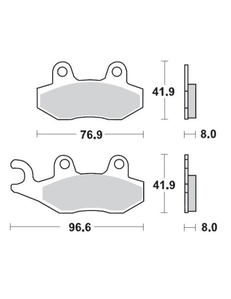 Plaquettes de frein MOTO MASTER 402904 Road Pro Ceramic