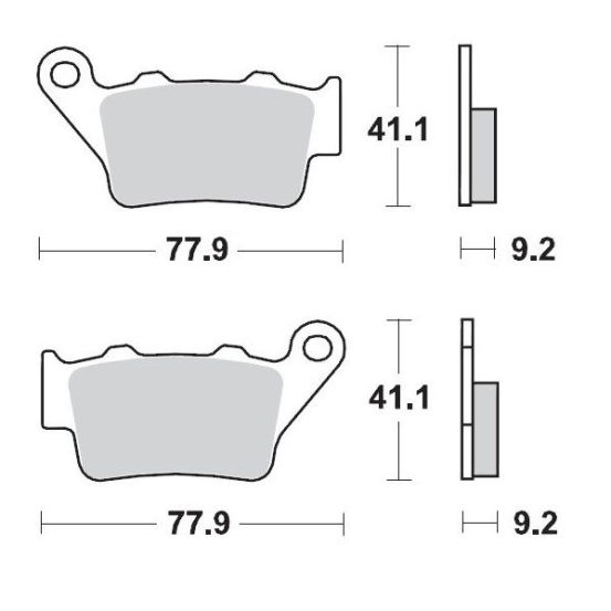 Plaquettes de frein MOTO MASTER 403404 Road Pro Ceramic