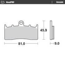 Plaquettes de frein MOTO MASTER 405904 Road Pro Ceramic