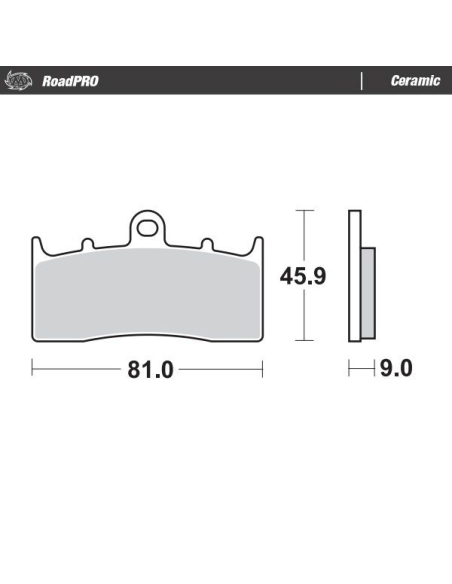 Plaquettes de frein MOTO MASTER 405904 Road Pro Ceramic