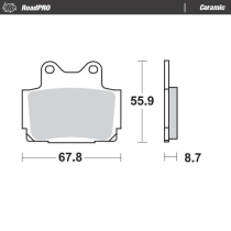 Plaquettes de frein MOTO MASTER 408504 Road Pro Ceramic