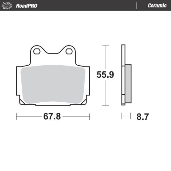 Plaquettes de frein MOTO MASTER 408504 Road Pro Ceramic