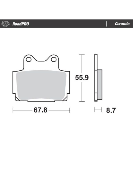 Plaquettes de frein MOTO MASTER 408504 Road Pro Ceramic