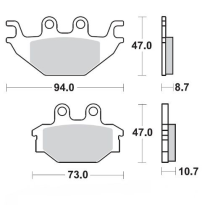 Plaquettes de frein MOTO MASTER 409004 Road Pro Ceramic