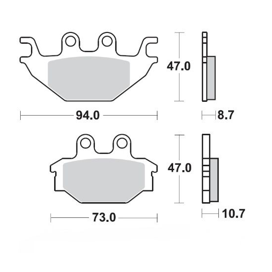 Plaquettes de frein MOTO MASTER 409004 Road Pro Ceramic