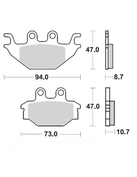 Plaquettes de frein MOTO MASTER 409004 Road Pro Ceramic