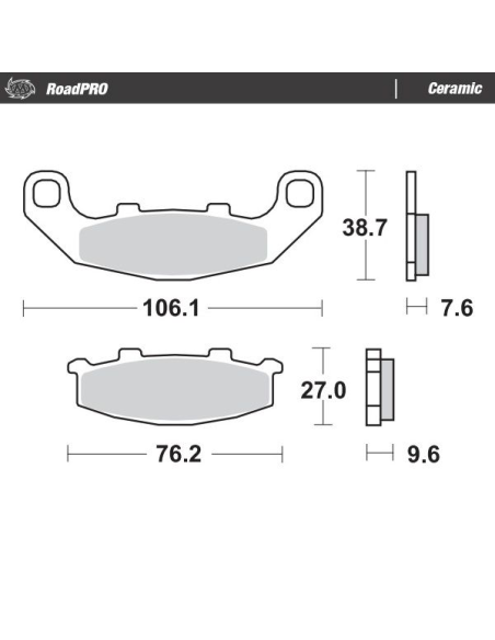 Plaquettes de frein MOTO MASTER 410104 Road Pro Ceramic