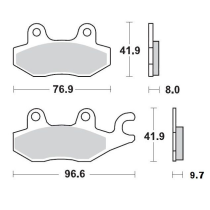 Plaquettes de frein MOTO MASTER 410204 Road Pro Ceramic