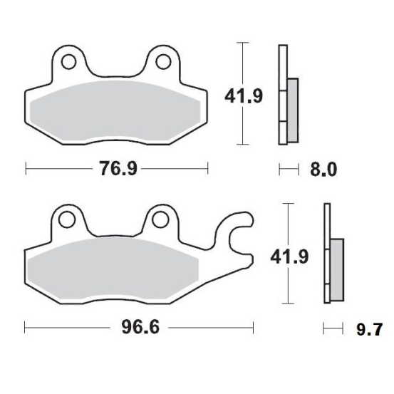 Plaquettes de frein MOTO MASTER 410204 Road Pro Ceramic