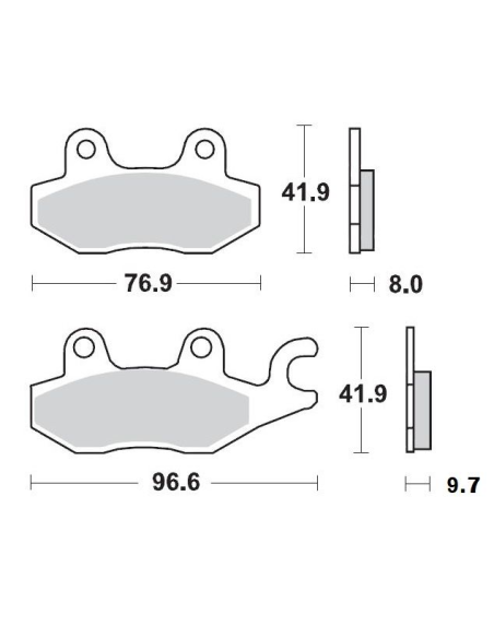 Plaquettes de frein MOTO MASTER 410204 Road Pro Ceramic