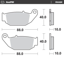 Plaquettes de frein MOTO MASTER 410604 Road Pro Ceramic