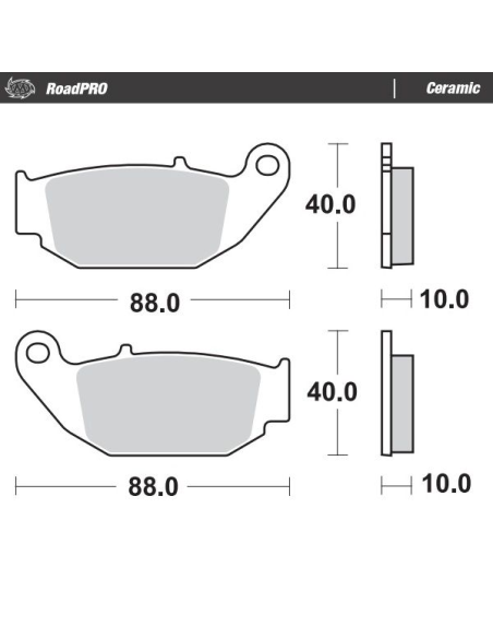 Plaquettes de frein MOTO MASTER 410604 Road Pro Ceramic