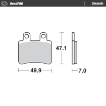 Plaquettes de frein MOTO MASTER 410804 Road Pro Ceramic
