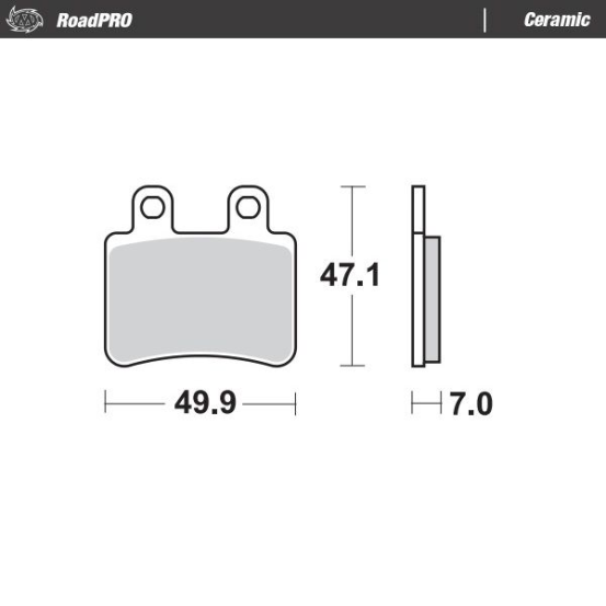 Plaquettes de frein MOTO MASTER 410804 Road Pro Ceramic