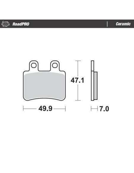 Plaquettes de frein MOTO MASTER 410804 Road Pro Ceramic