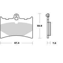 Plaquettes de frein MOTO MASTER 411104 Road Pro Ceramic