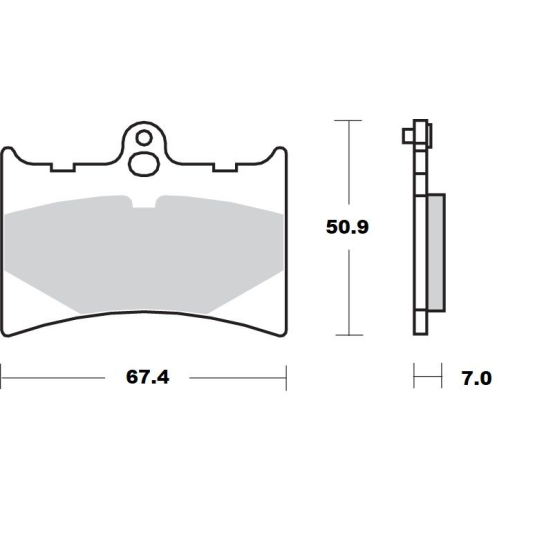 Plaquettes de frein MOTO MASTER 411104 Road Pro Ceramic