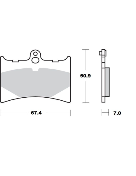 Plaquettes de frein MOTO MASTER 411104 Road Pro Ceramic