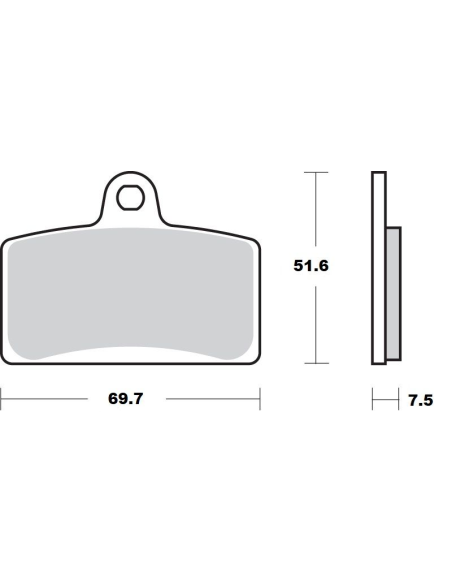 Plaquettes de frein MOTO MASTER 411404 Road Pro Ceramic
