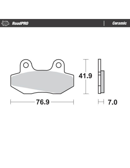 Plaquettes de frein MOTO MASTER 411604 Road Pro Ceramic