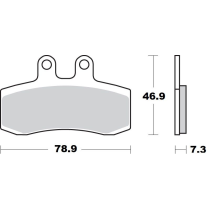 Plaquettes de frein MOTO MASTER 411704 Road Pro Ceramic