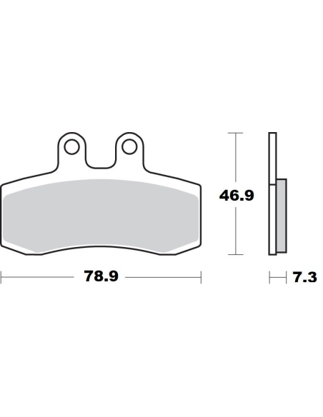 Plaquettes de frein MOTO MASTER 411704 Road Pro Ceramic