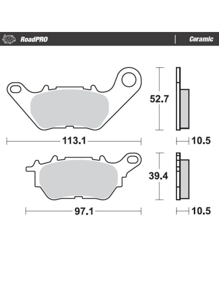 Plaquettes de frein MOTO MASTER 412604 Road Pro Ceramic
