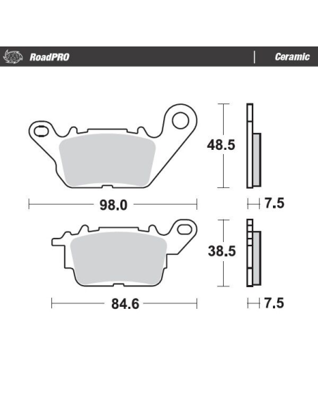 Plaquettes de frein MOTO MASTER 412904 Road Pro Ceramic